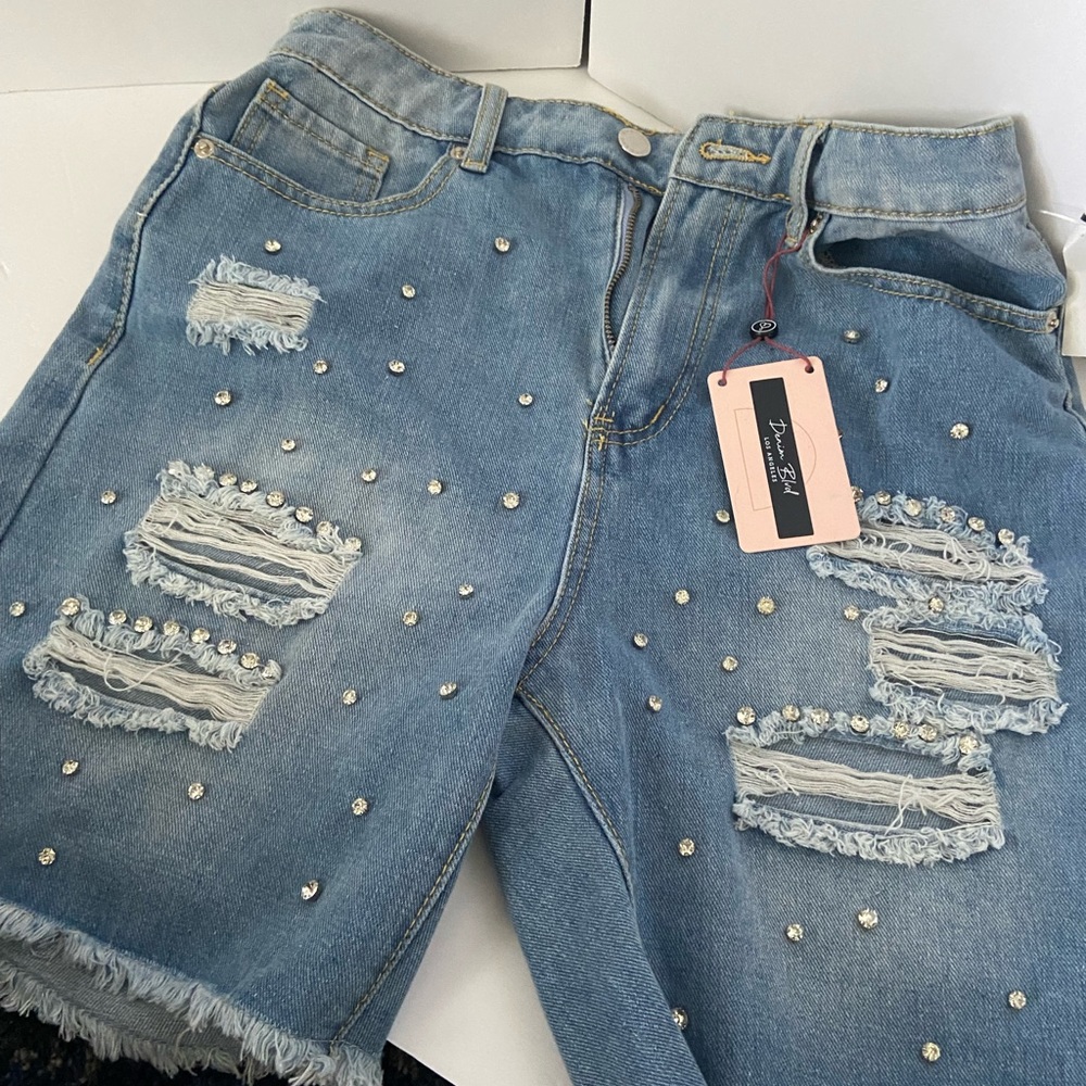 Diamond Jean Shorts